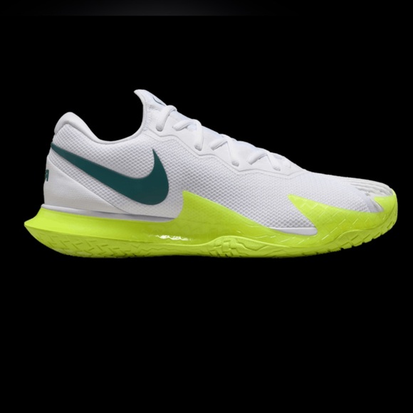 Nike Court Zoom Vapor Cage 4 Rafa 'White Volt Geode Teal' DD1579-107 Mens 12 New - Picture 1 of 7